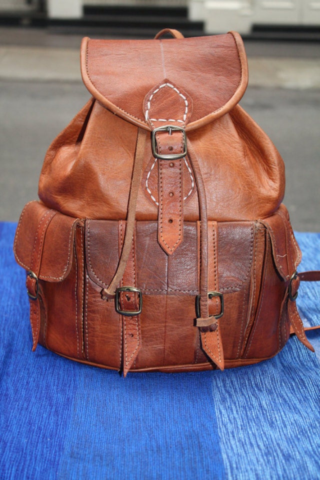 Leather Kangaroo Backpack