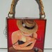 Vintage Cigar Box Purse with Artwork. Watch different handbags with "Soledad" painting to choose