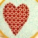 Embroidery Hoop Art,Spring,Mon Coeur Grey Heart Wall Hanging, Home Decor,Cottage Chic, Children's Room, Folk Art