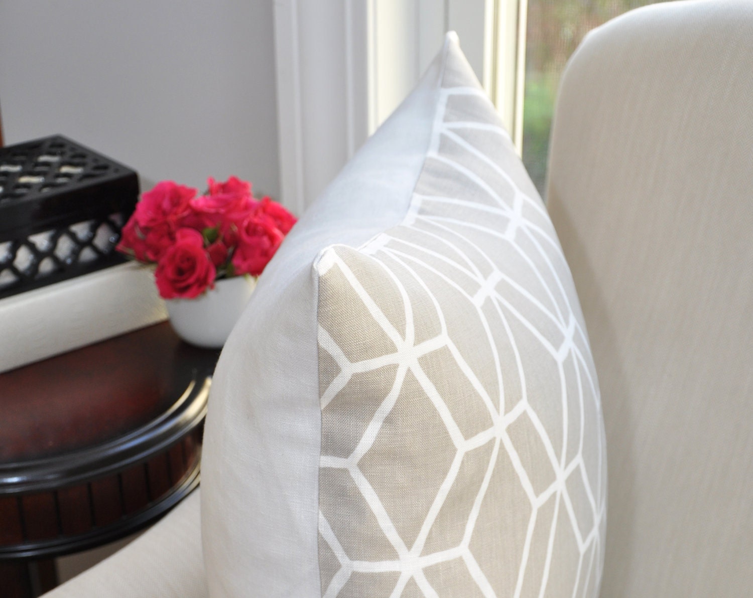 Reserved for Nicole // TWO Braemore Diamond Geometric Pillow Covers -- 20x20