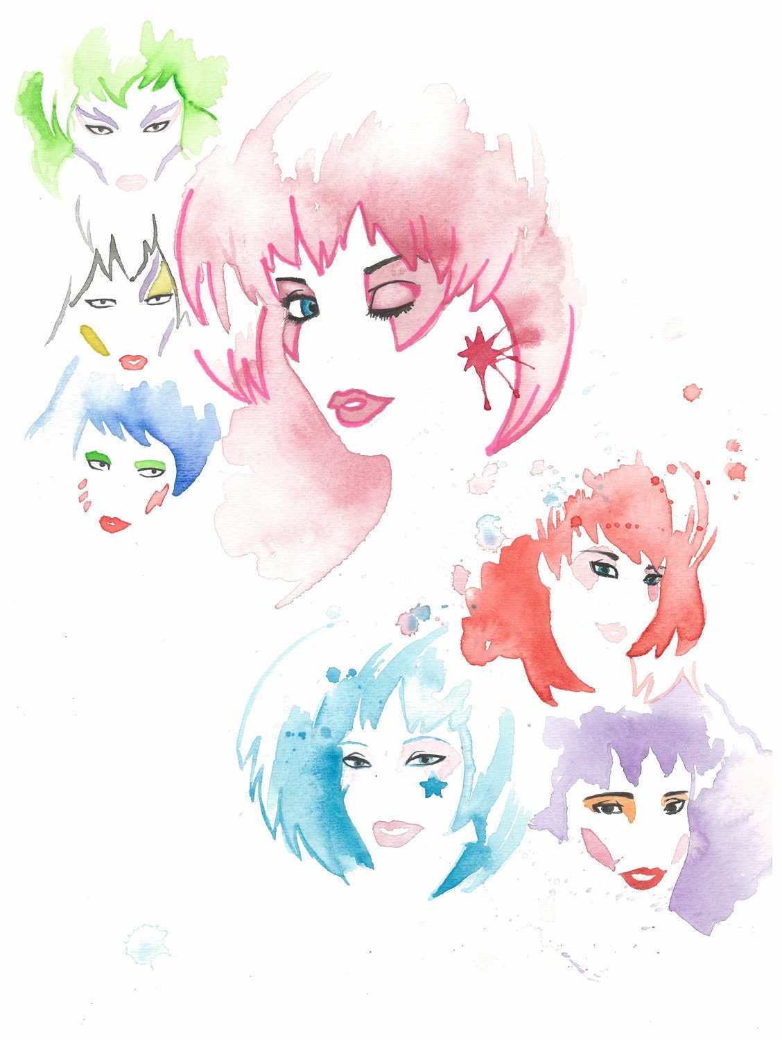 JEM and the Holograms Watercolor
