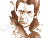 Lugosi and Karloff as Chocula and Frankenberry Watercolor prints