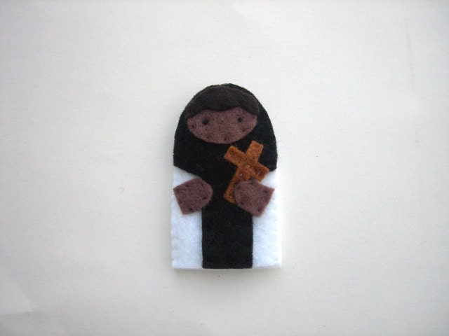Saint Martin de Porres - Catholic saint - Toy Finger Puppet