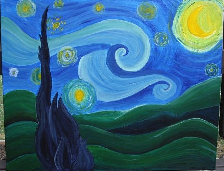 Starry Night Recreation 24x30 Painting