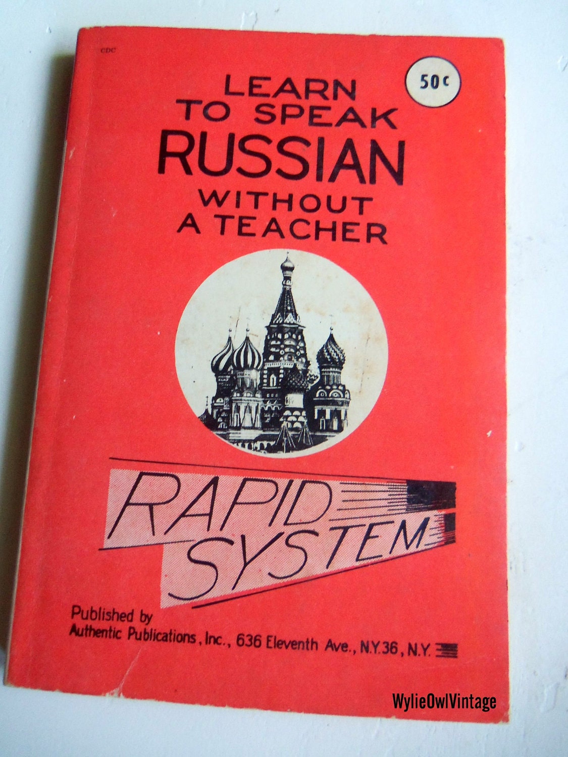 Vintage Learn To Speak Russian Without a Teacher Book