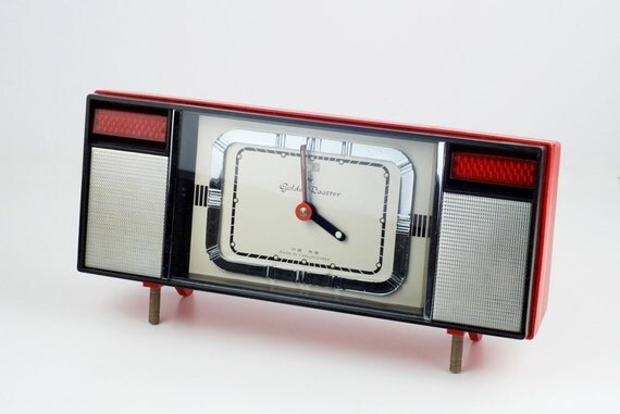 Alarm clock TV Style - Golden Rooster - Reserved for LzuV