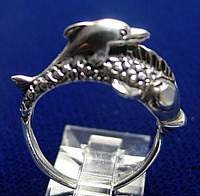 SS-1117 Dolphin Fish & friends ring Sterling Silver Jewelry Pick Your Ring Size We Have Sizes 3 to 14