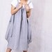 Leap of the heart/ Lovely Light gray linen dress