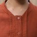 Linen Irregular single breasted long shirt