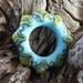 Lampwork glass focal bead 'Spring wheel' relisted with 16% off previous listed price. SRA