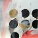 Moon quarters - Original painting, acrylic, pencil on paper 12x9