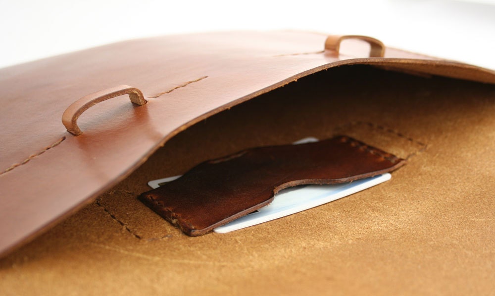 Leather iPad Case - Saddle Tan