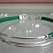 Kelly Green Leather Cord Sterling Silver Tube And Beaded Bracelet