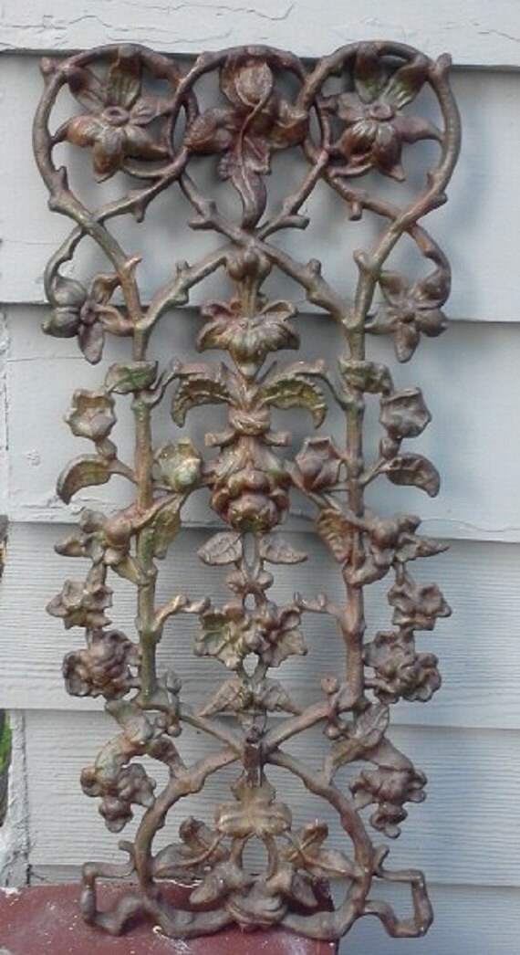 Yard Garden Art Vintage Cast Iron Ornate Mid Century or Earlier