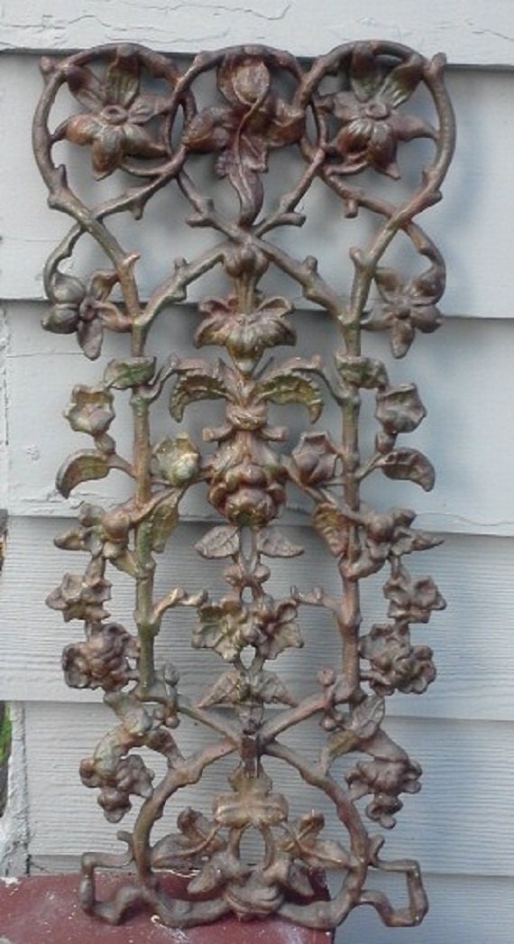 Yard Garden Art Vintage Cast Iron Ornate Mid Century or Earlier