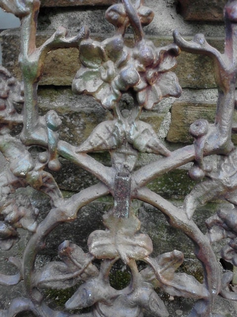 Yard Garden Art Vintage Cast Iron Ornate Mid Century or Earlier