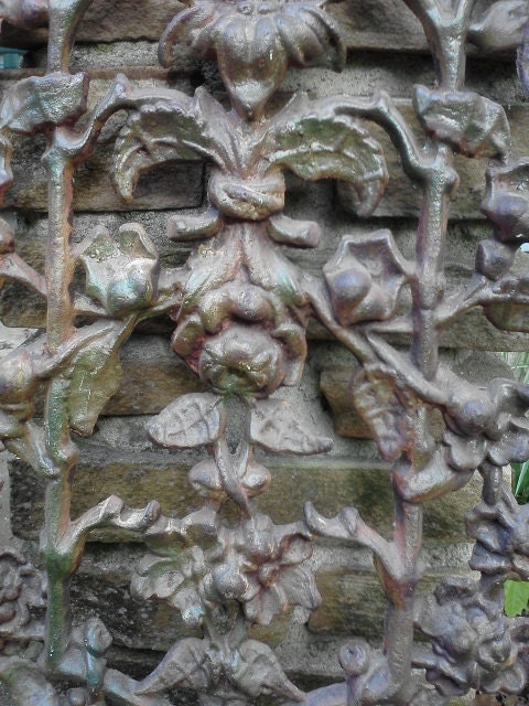 Yard Garden Art Vintage Cast Iron Ornate Mid Century or Earlier