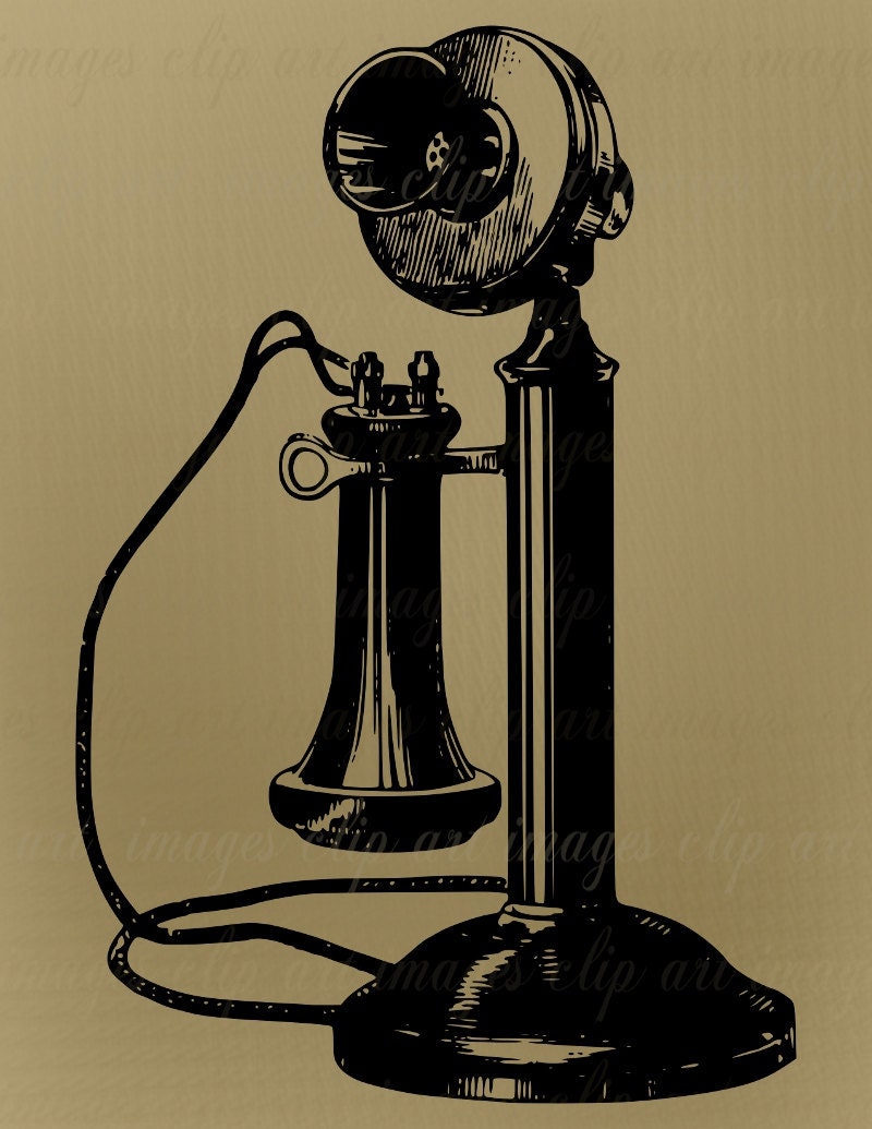 old phone clipart - photo #3