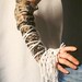 Lace Arm Warmers Mittens with Tattered Fringe Upcycled Woman's Clothing Eco Funky StyleShabby Chic Eco Friendly Style Upcycled Clothing