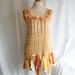 Orange Tunic for Every Day Size L Large Casual Woman's Dress Funky Eco Upcycled Tunic Woman's Upcycled Clothing Eco Friendly Style