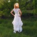 White Fairy Dress Upcycled Wedding Dress Grown Tattered Romantic Dress Upcycled Woman's Clothing Shabby Chic Funky Eco Style
