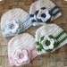 Crochet Baby Hat, Stripes and Flowers Baby Hat, Shower Gift, Photo Prop
