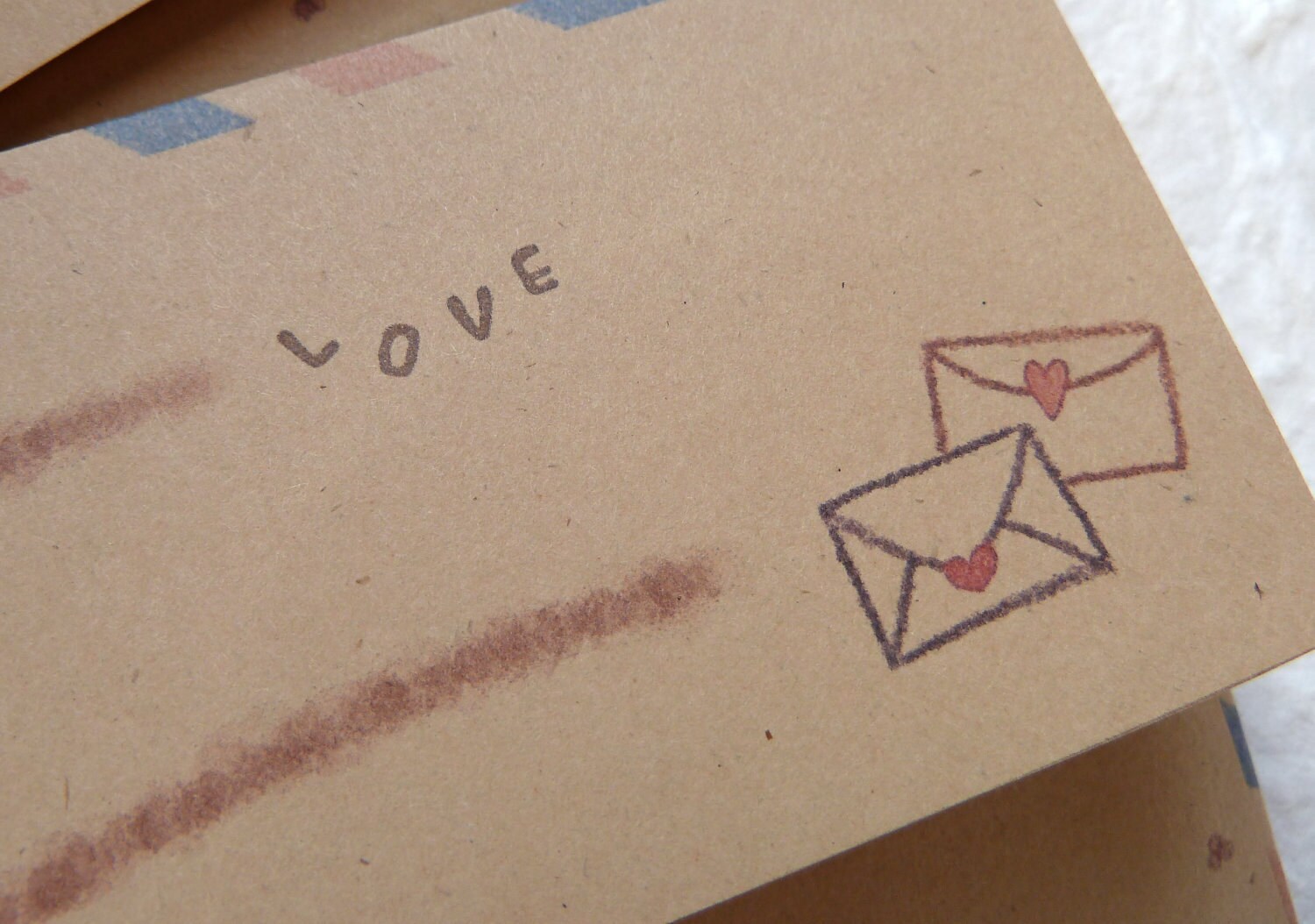 10 Air Mail envelopes / Love