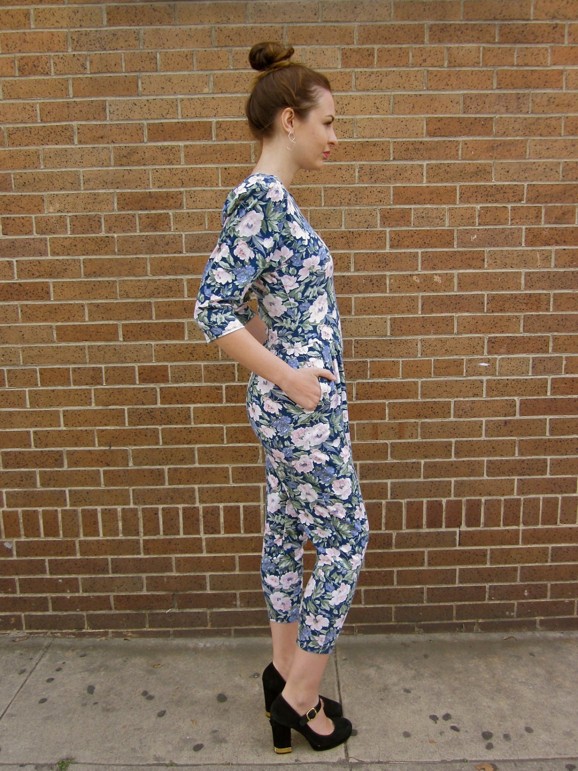 Floral romper jumpsuit