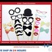 PhotoBooth Props - 22 Piece On a Stick Photo Party Props set - Photo Booth Props