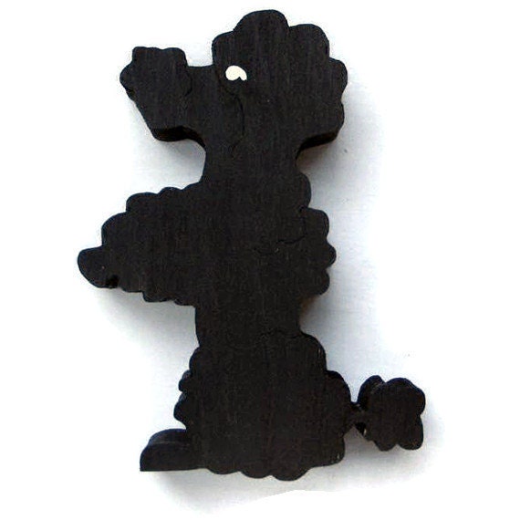 Small wood poodle