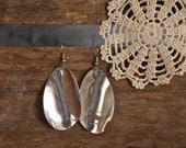 silver spoon earrings by tangs and tines