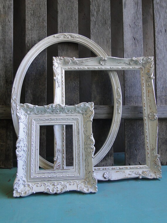 Large Ornate Frame Collection Set Gallery Wall by TRWpainted