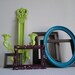 Frame set collection shelf grouping gallery wall gray purple green blue teal turquoise "Modern Twist II"
