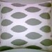 18 x 18 Ikat Decorative Toss Throw Pillow Cover Gray and White Chipper 18 inch Removeable Contemporary Modern