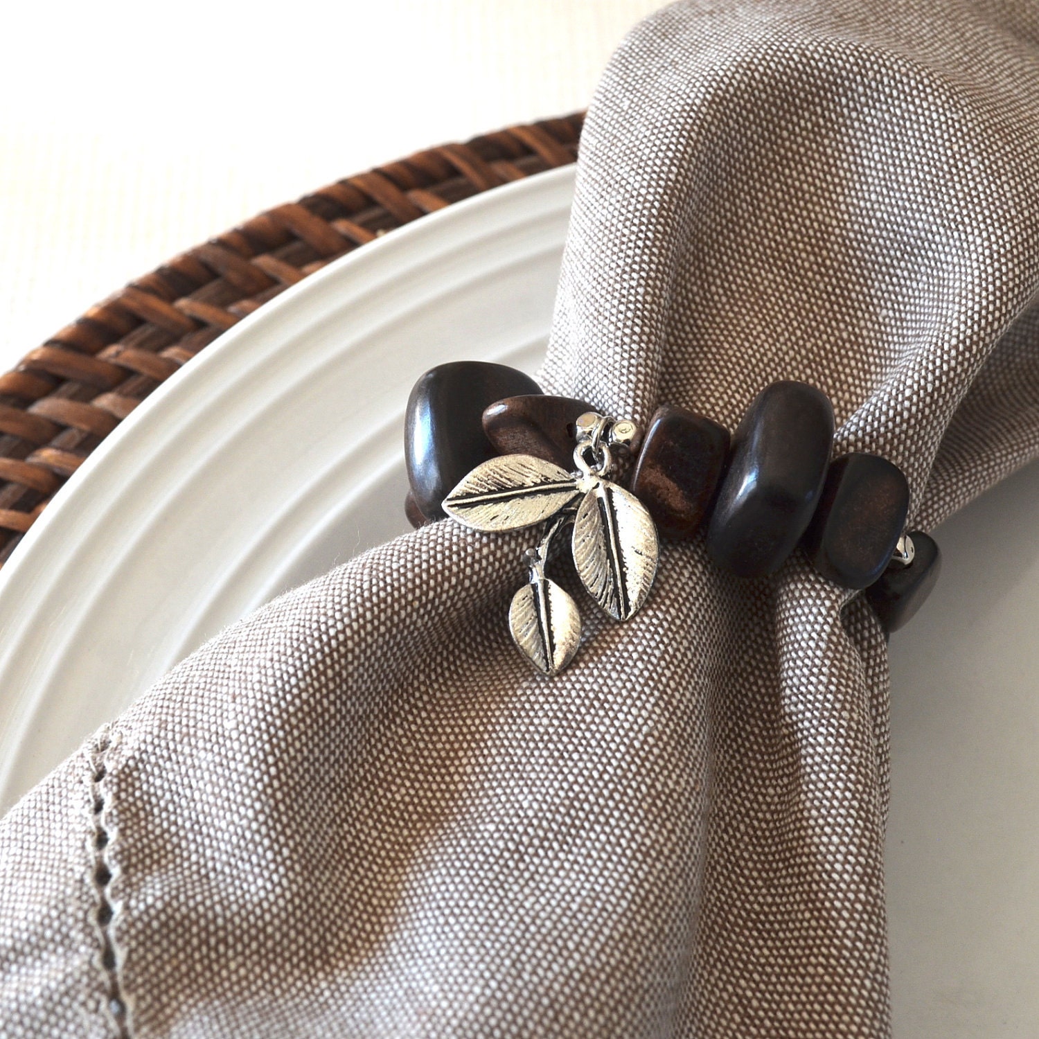 Napkins rings, bead napkins rings, napkins holder