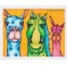 Two Llamas One Pony Art Print from Colorful, Whimsical Illustration