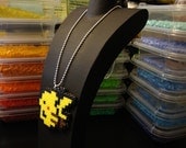 Pokemon Bead Sprite Necklace - Pokemon Yellow Pikachu