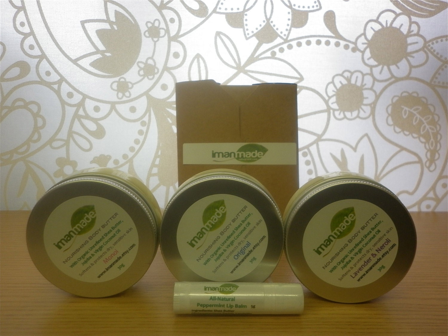 Imanmade Butter & Balm Sample Box for dry skin