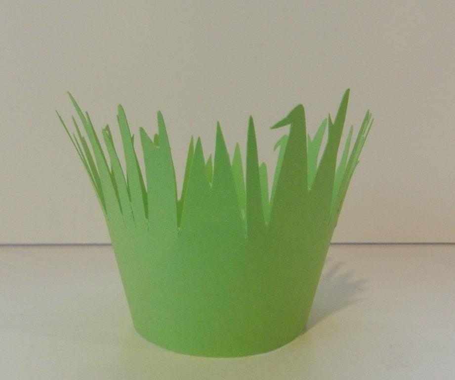 Cupcake Wrappers Grass Light Green Il_570xn