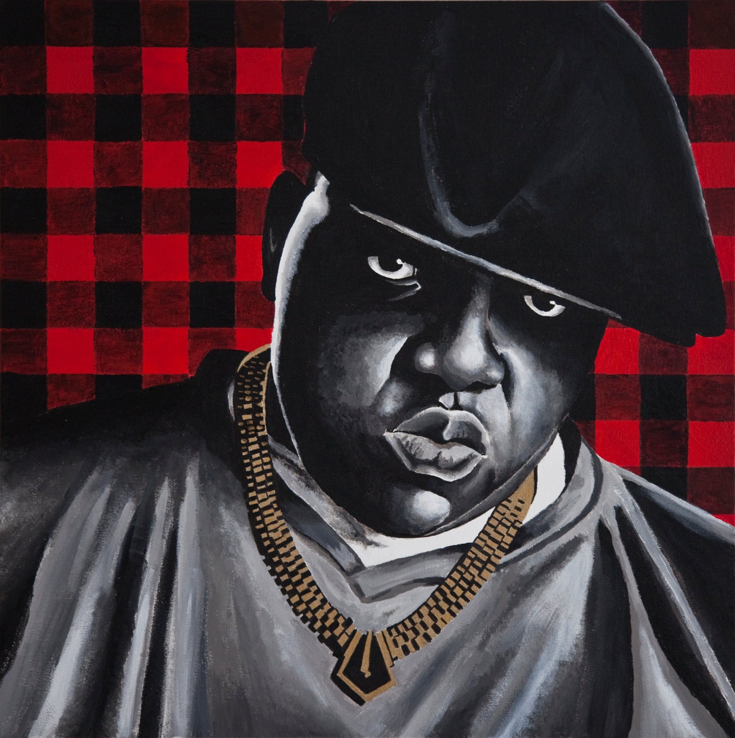 Red and Black Lumberjack- Limited Edition Box Canvas Print