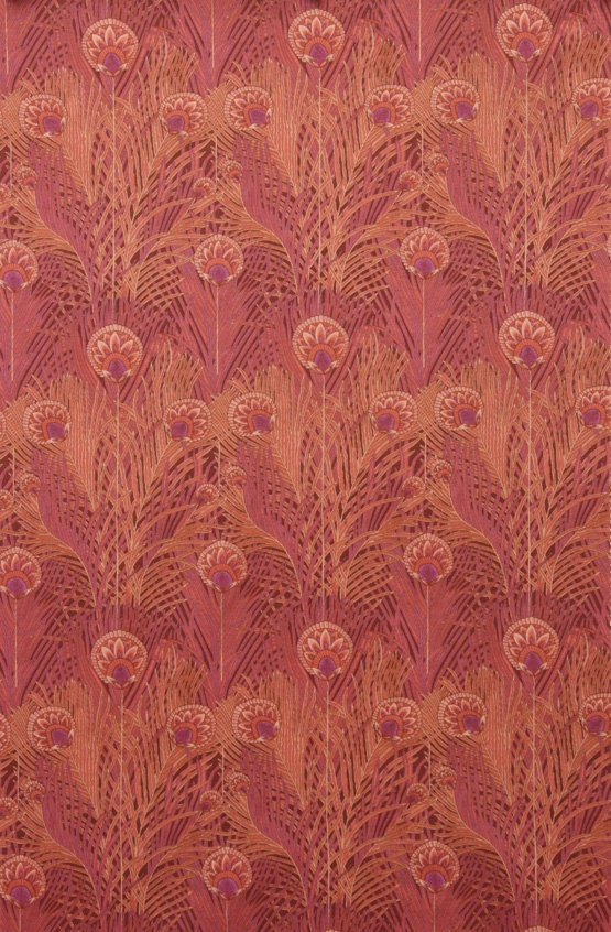 Alexander Henry Peacock Cotton Lawn Fabric in Orange