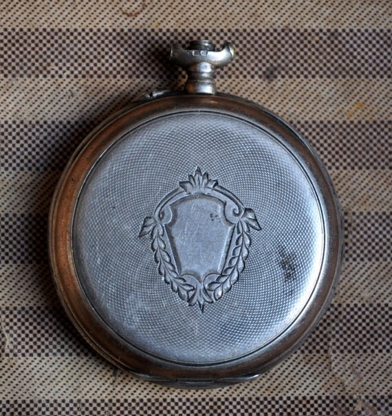 Antique Sterling Silver 0'800 pocket watch case. by