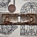 Vintage metal key hole plate,escutcheon.