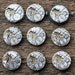 Lot of 9 vintage watch movements with dial.