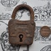 Vintage small metal lock.
