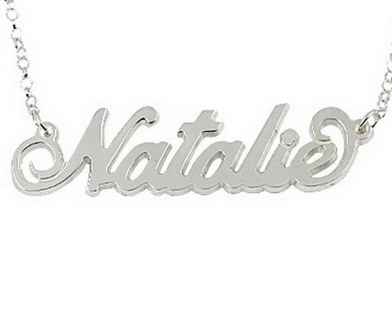 Personalized Name Necklace 925 Sterling Silver - Carrie Style Choose Any Name
