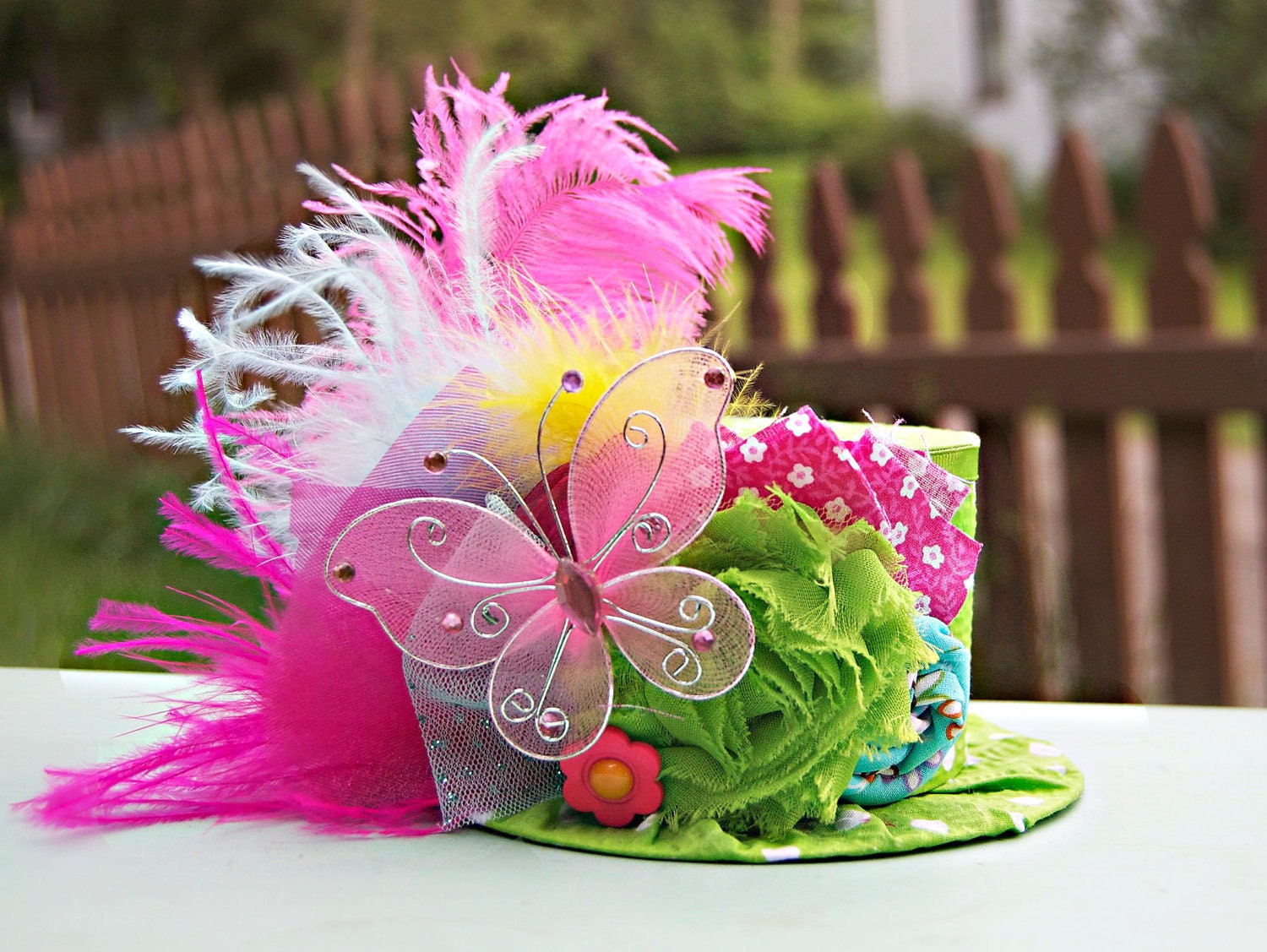 Mini Top Hat Alice in Wonderland - Photo Prop - Birthday Top Hat - Summer Hat