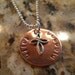 Mixed metal blessed faith cross religious necklace