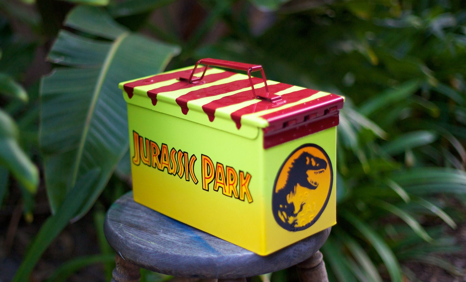 Custom Jurassic Park themed Ammo Box