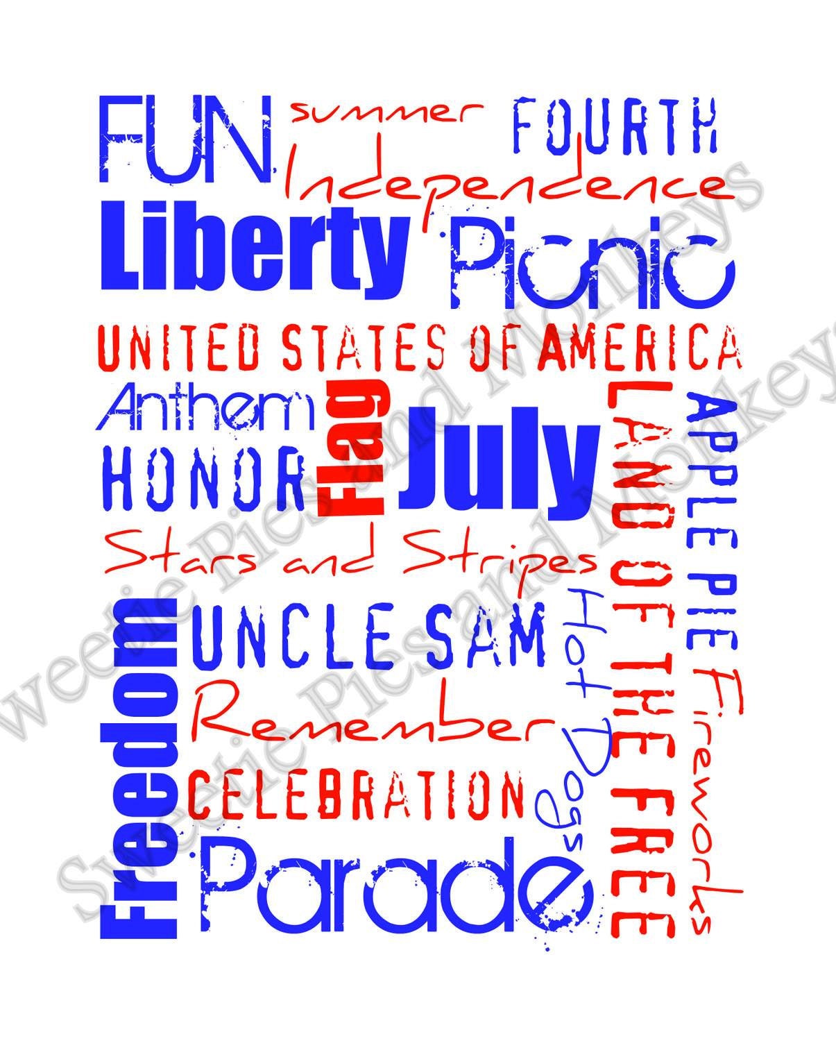 Fourth of July / Patriotic / Summer Subway art